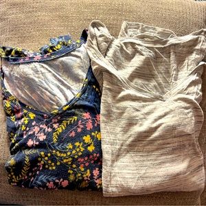 Motherhood maternity womens plus size long sleeve shirts 2X